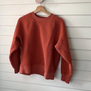 Everlane Renew Sherpa Fleece Sweatshirt, Large
